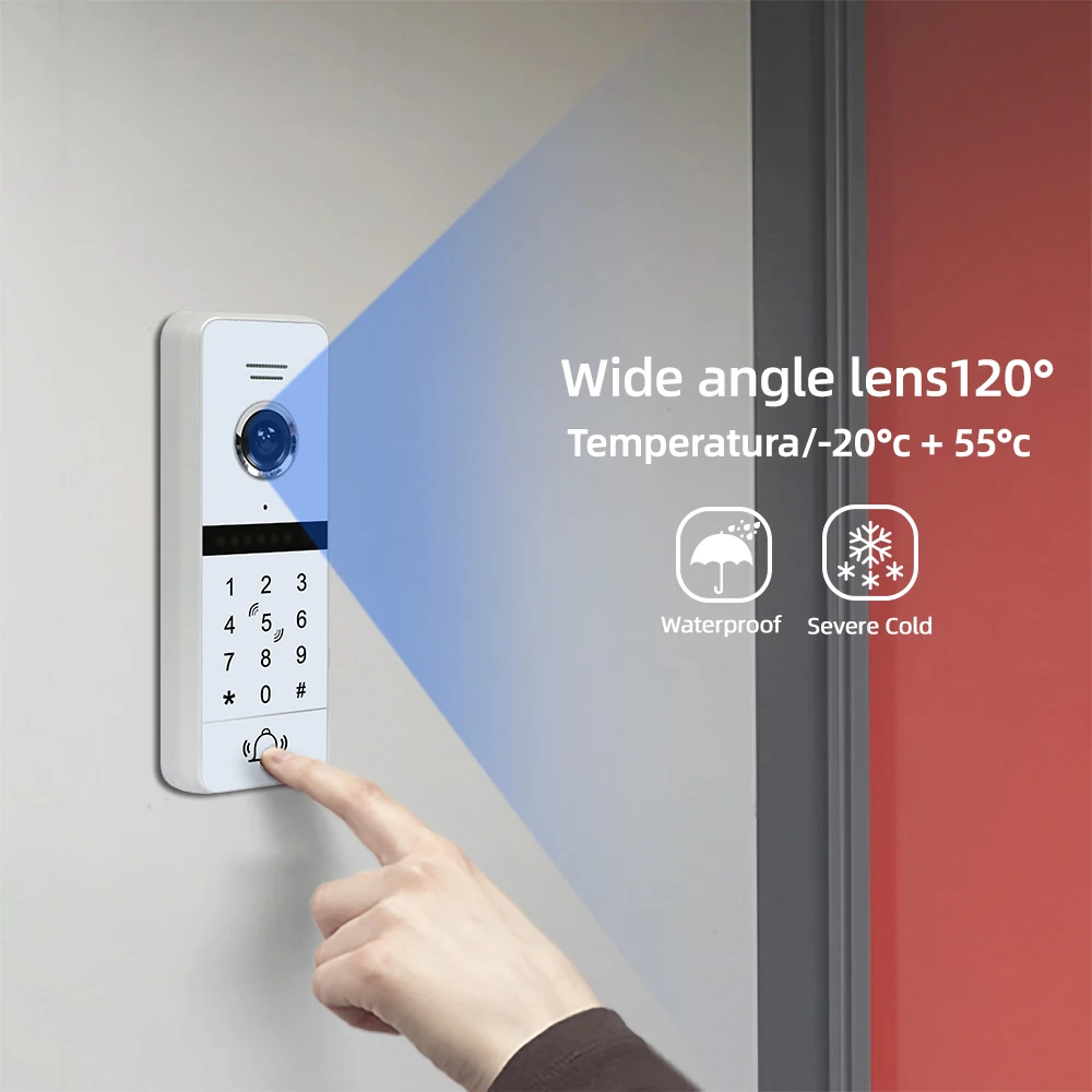 Joytimer WiFi Wireless Video Intercom System For Home Villa Apartment With Password Access Control Video Doorphone Residencial