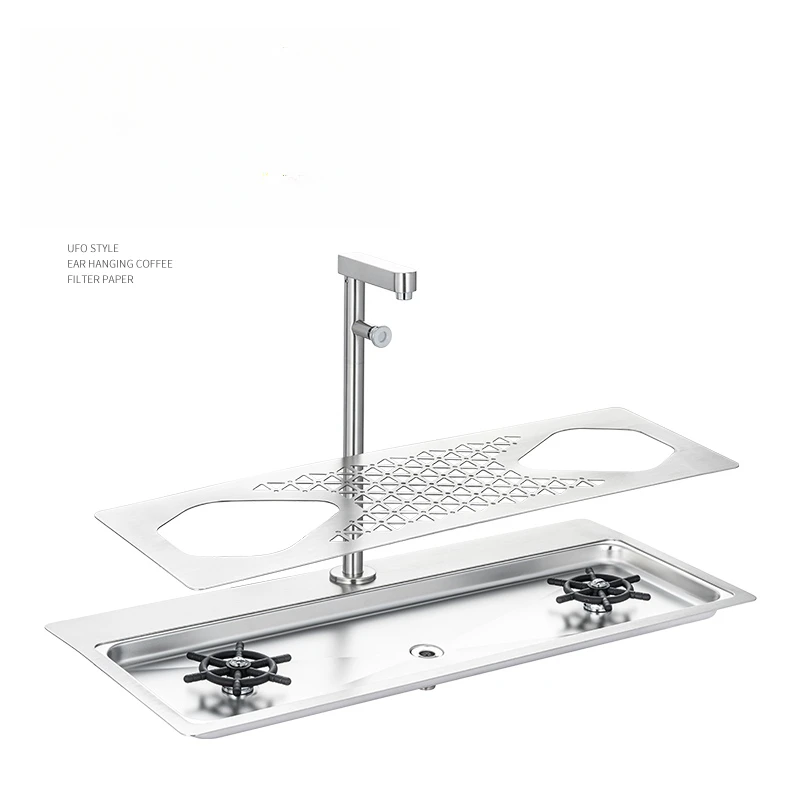 Stainless steel bar cup washer embedded sink high pressure cup rinser
