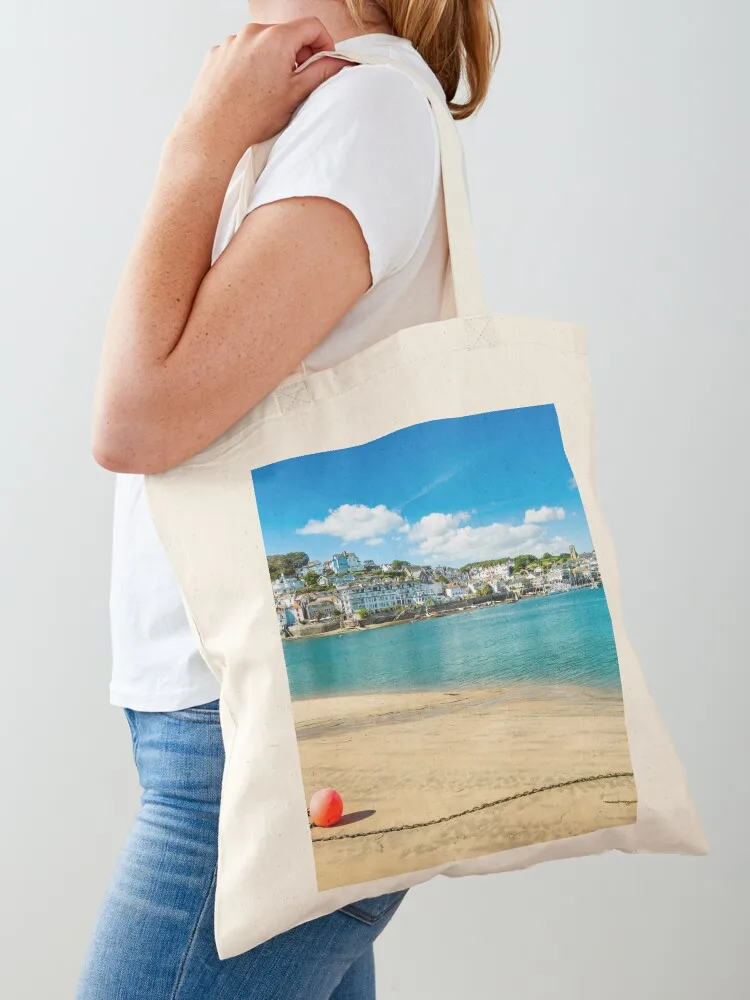 

Salcombe harbour from the beach at East Portlemouth Tote Bag great bag tote bag canvas shopping logo