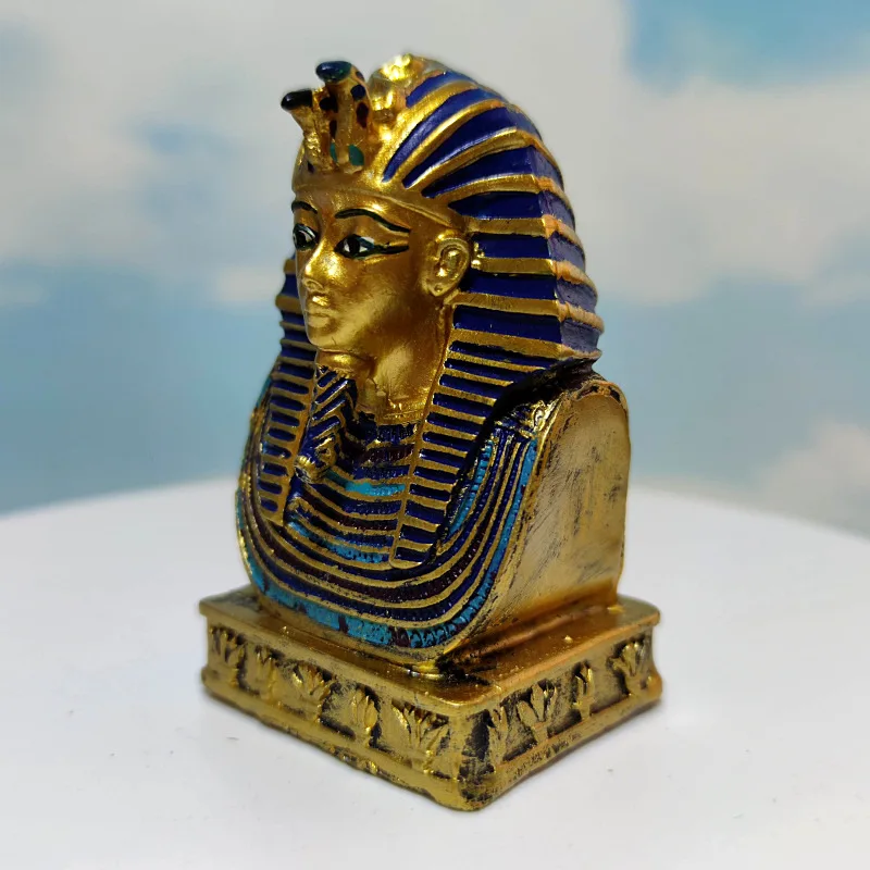 Tutankhamun รูปปั้นจำลองฟาโรห์ของเล่น, ปิรามิดของเล่นผงตุ๊กตาฟาโรห์ของประดับโต๊ะทำงาน