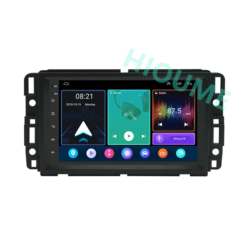 CarPlay Auto Car Radio 7'' Android12 GPS Navigation For GMC Chevrolet Buick Enclave Yukon Acadia Equinox Multimedia Video Player