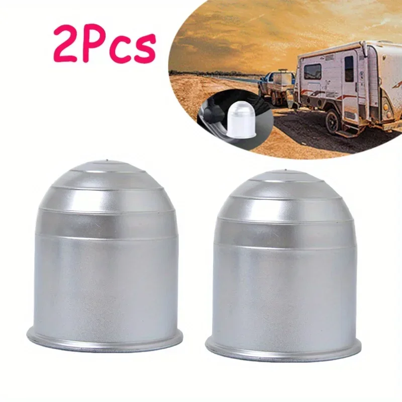 2/4Pcs Universal Trailer Accessories Black Trailer Ball Cover Trailer Hook Protector Car Styling