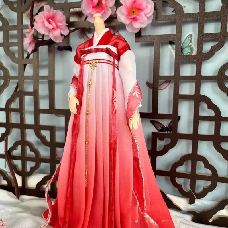 Kinder Einfache 30 cm Puppe Hanfu Kleidung Kinder Chinesischen Stil Alte Vintage Hanfu Kleidung Einfache Puppe Zubehör LI089