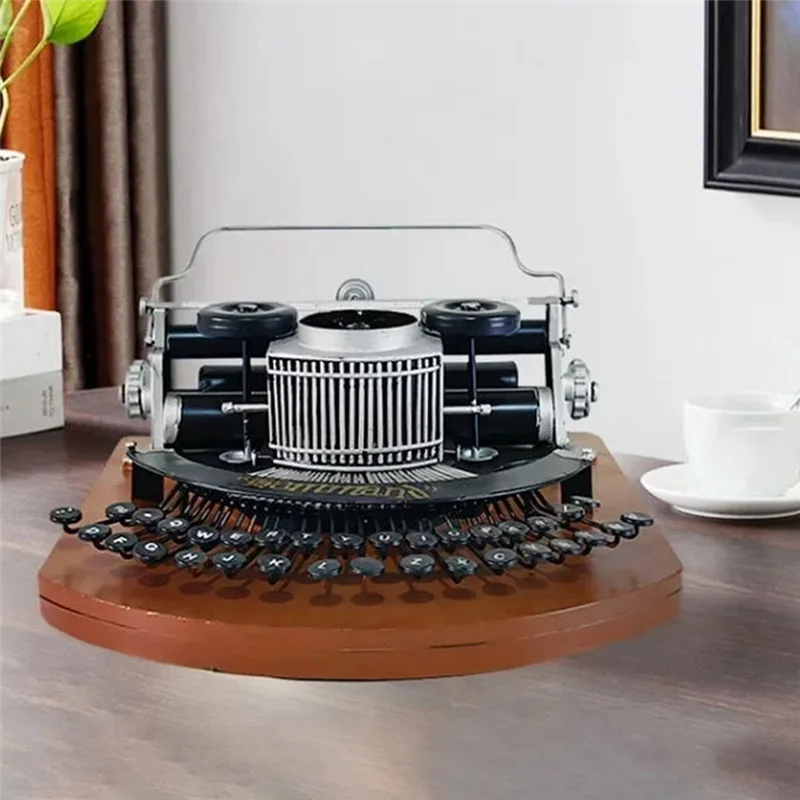 

AT29-Display Window Photography Metal Vintage Typewriter Prop Model Decoration Crafts