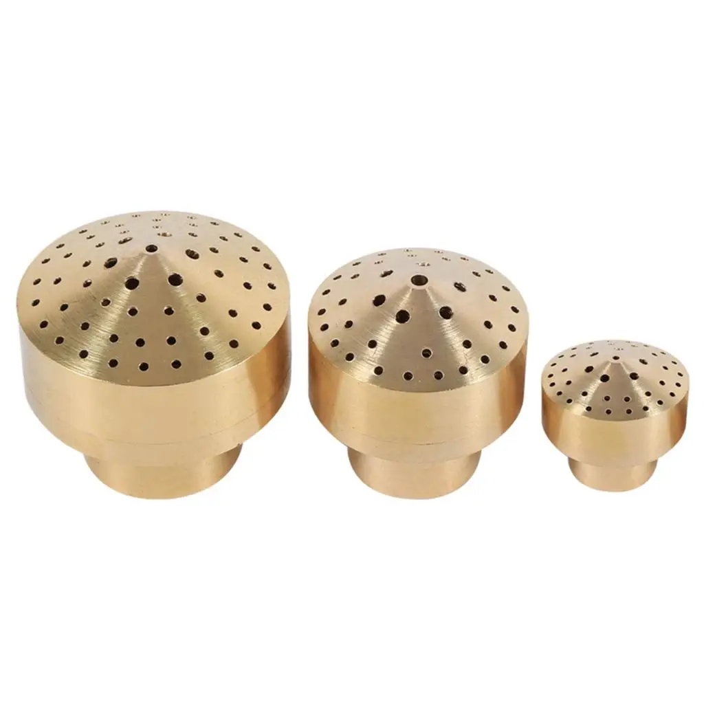 Brass Spray Head Fountain Nozzle Pond Sprinkler for Solar Powered Garden Water Fountain Enhancements