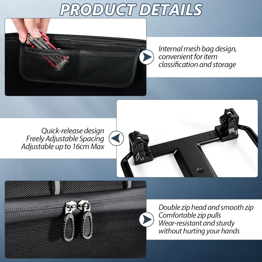 NEWBOLER E-Bike-Gepäckträgertasche 20L Schnellverschluss-Fahrradtasche Fahrradgepäck Geeignet für Outdoor-Reisen Einkaufen Fahrradzubehör – Detail 11