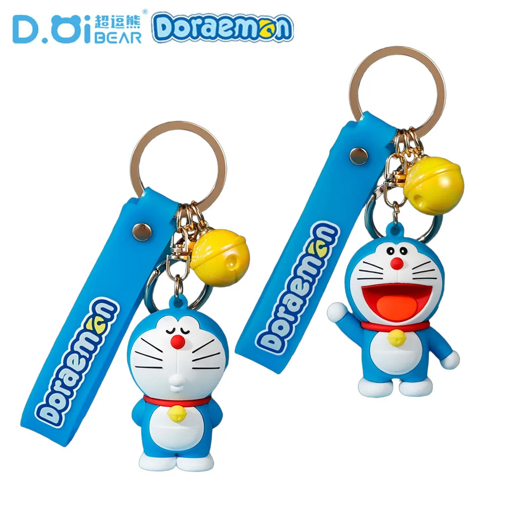 

New Official Doraemon Cartoon Keychains Creative Bag Charms Practical Bags and Keys Decoration Lovely Festival Gifts for Kids