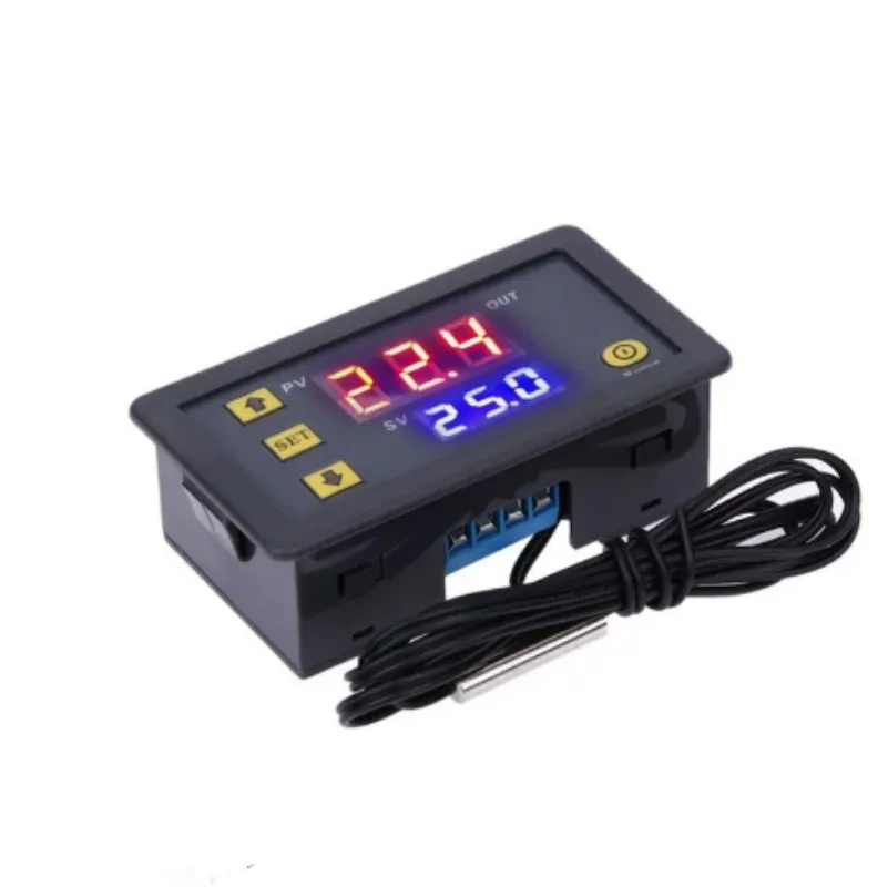 W3230 12V 24V AC110-220V Probe Line 20A Digital Temperature Control LED Display Thermostat With Heat / Cooling Control Instrumen