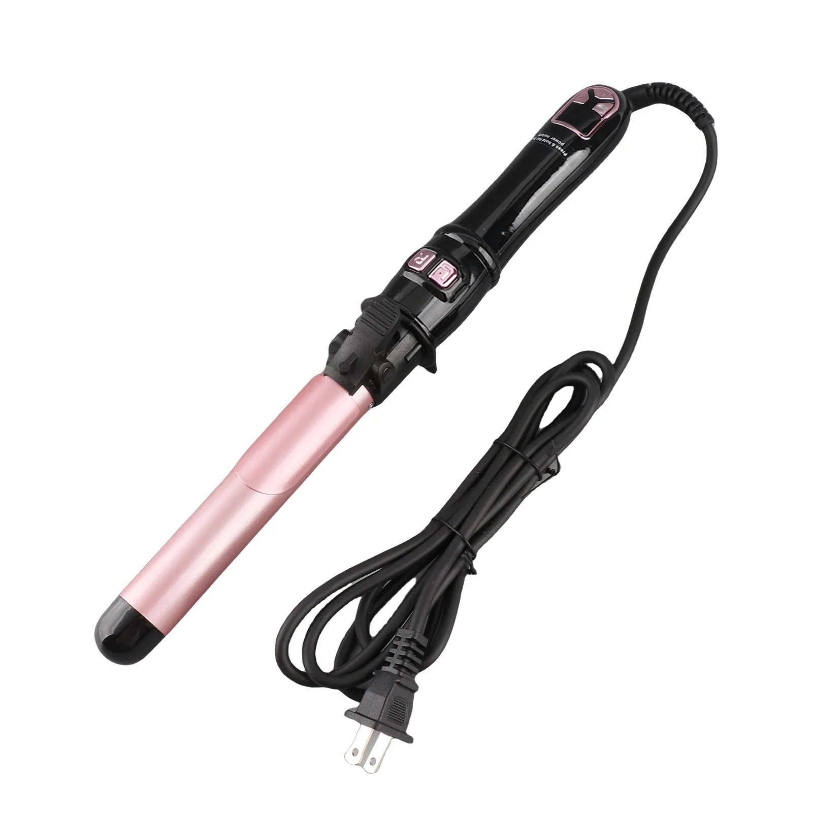 

Clearance Deal 28mm Automatic Curling Iron Wand LCD Display Adjustable Auto Hair Styling Curler Rotating Hair Curler Curling