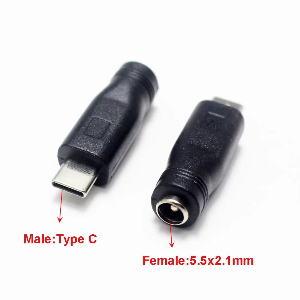 

Адаптер-переходник DC: разъем 5.5мм*2.1мм (гнездо) на MICRO USB, MINI USB, Type-C (штекер), коннектор для питания DC