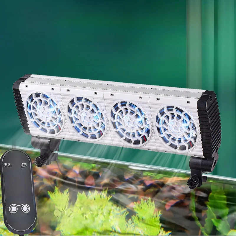 

Тихий охлаждающий вентилятор для резервуара Auatic Fi, теплообменник для аквариума, небольшой вентилятор для охлаждения воды для резервуаров для морской воды