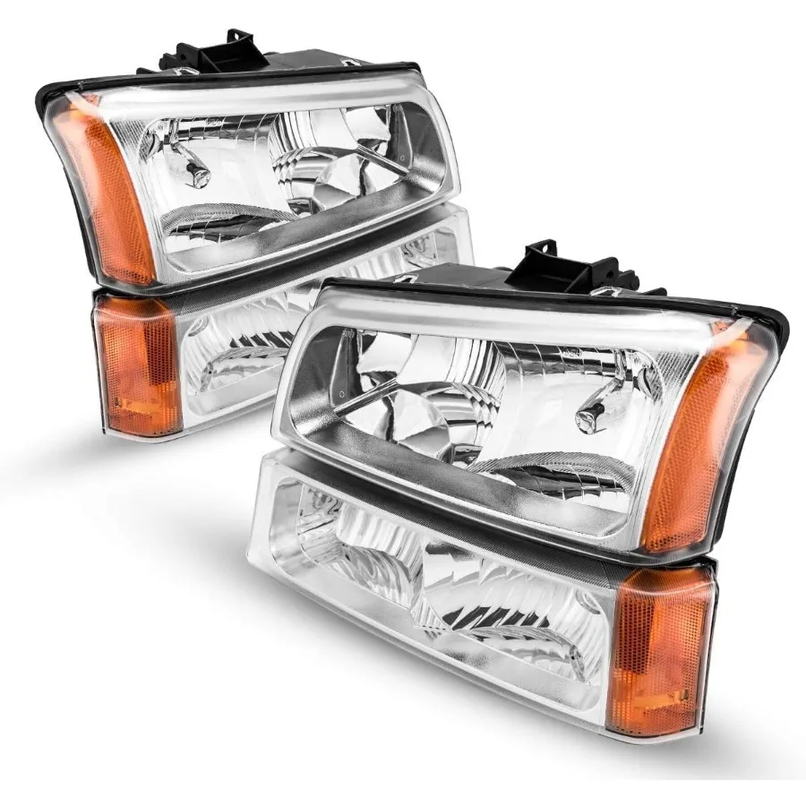 

Фара в сборе для Honda 2006 Silverado 1500 2500 HD 3500 пара передних фонарей, совместимая с Silverado 1500 3500 Classic H 2007 г.