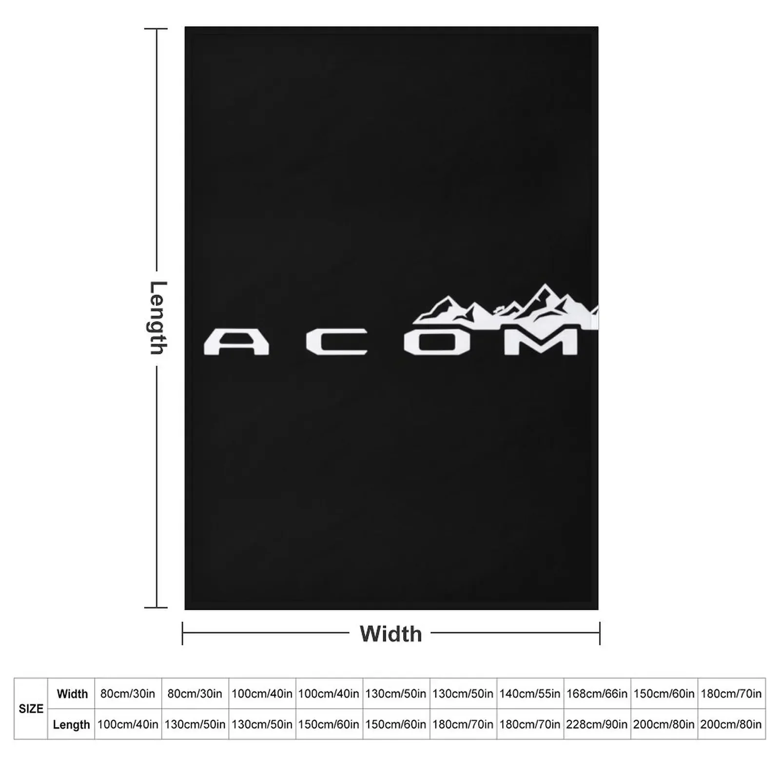 Tacoma Truck Mountains Tailgate Script Throw Blanket couch cozy soft plush fuzzy picnic outdoor blanket