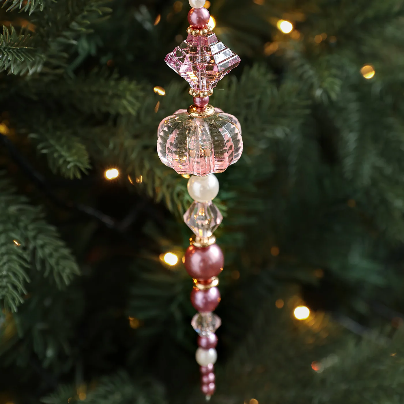 شجرة عيد الميلاد معلقة الاكريليك ندفة الثلج قطرة جليد المعلقات كريستال الحلي عيد الميلاد واضح المعلقات ديكور المنزل حفلة السنة الجديدة