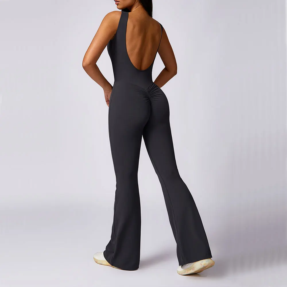 Tuta con culo scrunch Set da palestra Set da yoga per allenamento da donna Abbigliamento sportivo Tuta sportiva da donna Pagliaccetti fitness Tute da allenamento elasticizzate