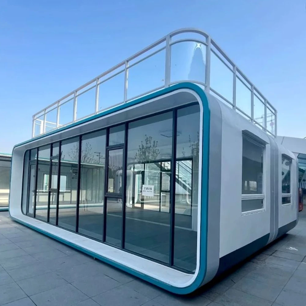 2026 MMC جراب جاهز جاهز عالي الجودة بطول 20 قدم و40 قدم، فيلات مصممة بالكامل للعيش في بيوت حاويات Apple Cottage #4