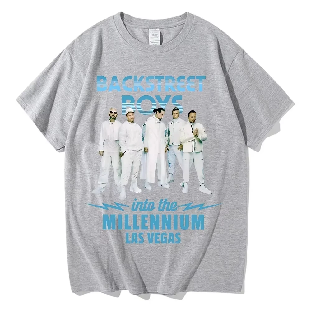 Backstreet Boys T-Shirts Oversized Y2K Casual Cotton Clothing Into The MILLENNIUM Vintage Women Men Streetwear Female Male Tees