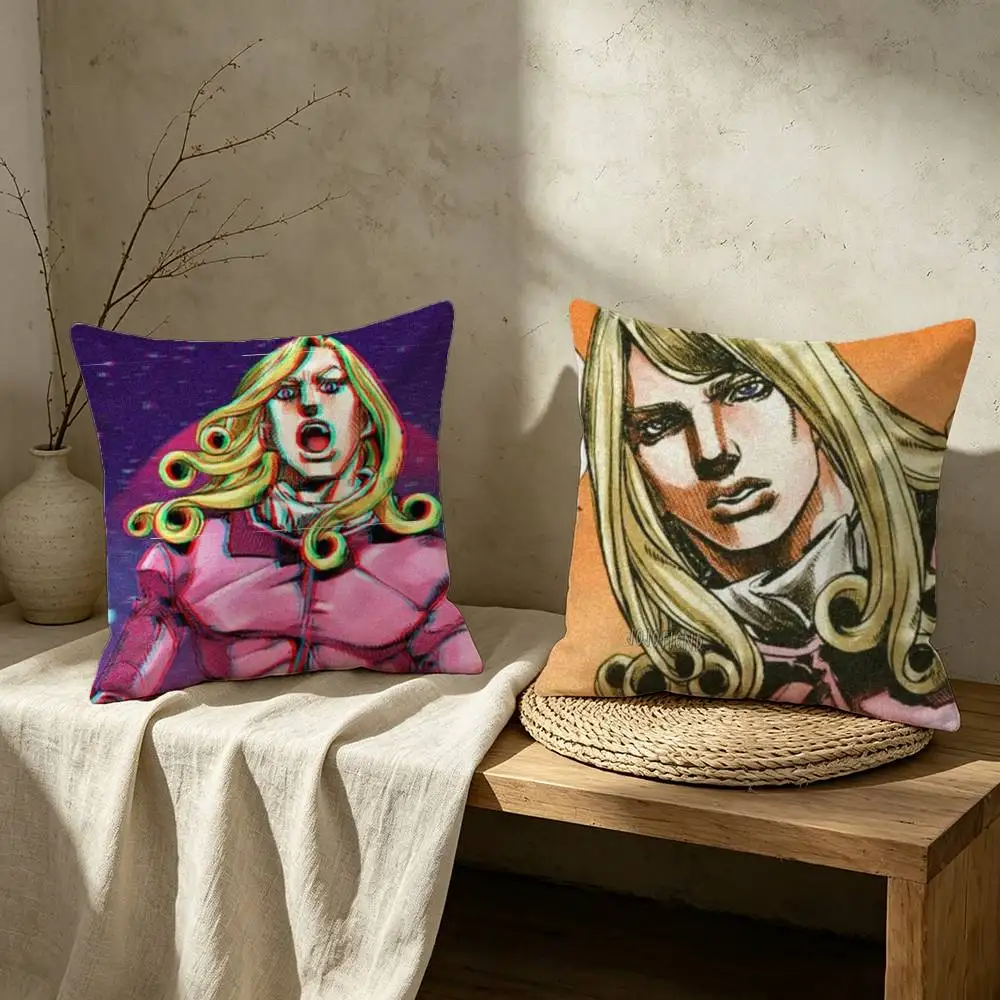 Jojo Funny Valentine D4C Custom Printed Tinplate Pillow Case for Sofa Living Room Home office Decor Protective Cover
