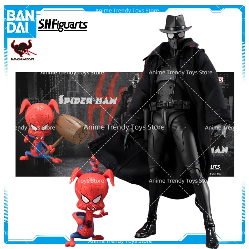 

In Stock BANDAI S.H.Figuarts SPIDER-MAN NOIR Anime Figure Toys SPIDER-MAN ACROSS SPIDER-VERSE PART ONE Spider-Ham Model WY