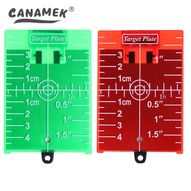 1PCS inch/cm Laser Target Card Plate For Green/Red Laser Level Suitable For Line Lasers 11.5cmx7.4cm