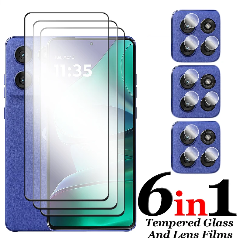 

6in1 For Motorola Moto G Stylus 5G 2025 Glass For Motorola Moto G Stylus 5G Tempered Glass 2.5D Full Cover Screen Protector Film
