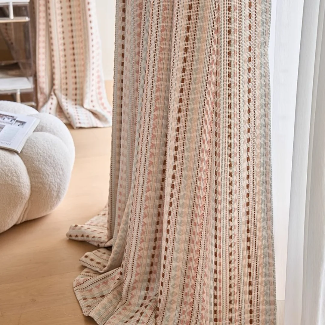 New curtains Fairland curtains children's room luxury retro Jacquard romantic high sense girls bedroom living room curtains.