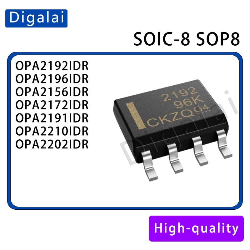 new Original 2pcs OPA2192/2196/2156/2172/2191/2210/2202IDR Dual Op Amp Industrial SOP-8 High-Speed/Low-Power/Precision In Stock