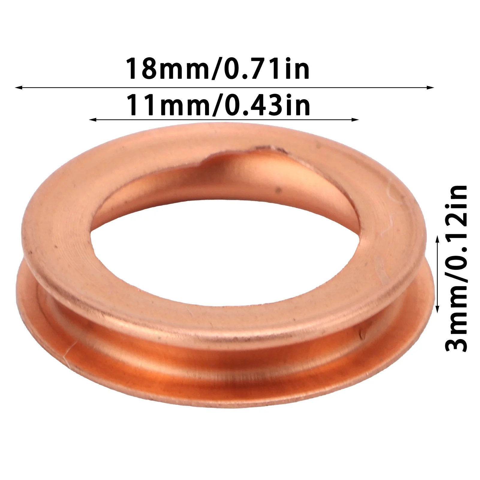 50pcs Oil Drain Plug Gasket 1102601M02 Copper Oil Crush Washers Replacement for Infiniti EX35 FX35 FX45 FX50 G20 G25 G35
