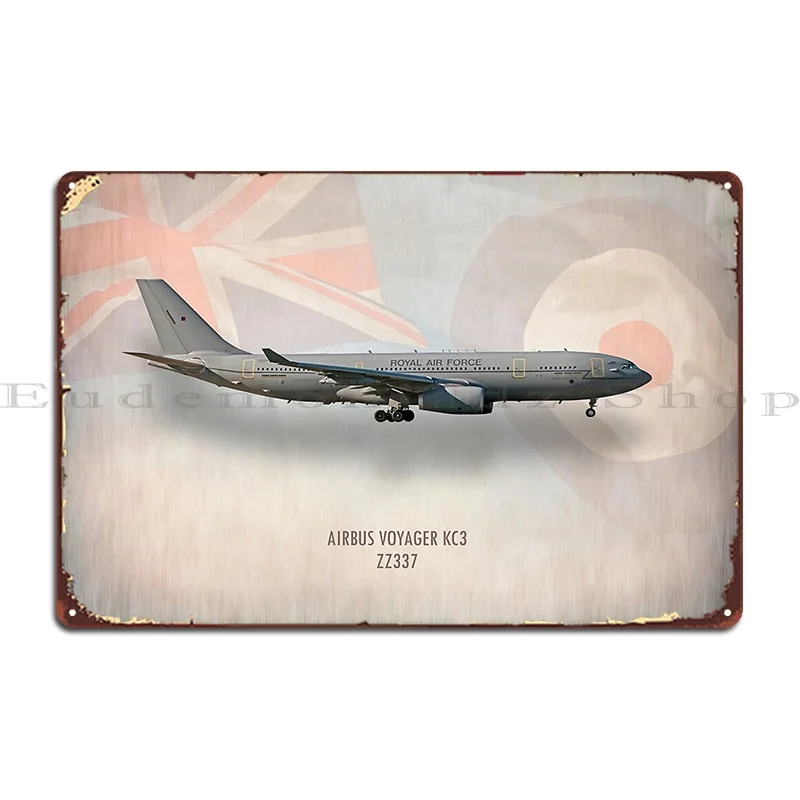 Airbus Voyager Kc3 Zz337 Metal Signs Garage Create Wall Decor Wall Decor Wall Decor Tin Sign Poster