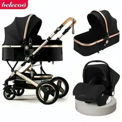 Poussette bébé 3 en 1 pour nouveau-né, système de voyage, chariot multifonction