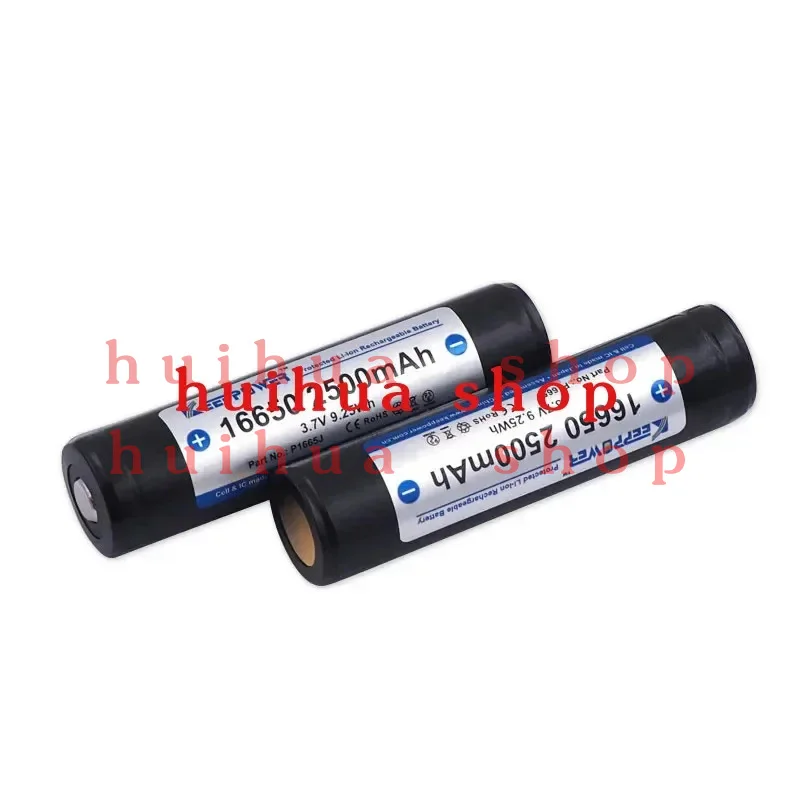 1-2pcs KeepPower 16650 3.7V 2500mAh Protected Rechargeable Lithium ion Battery for Flashlight JM