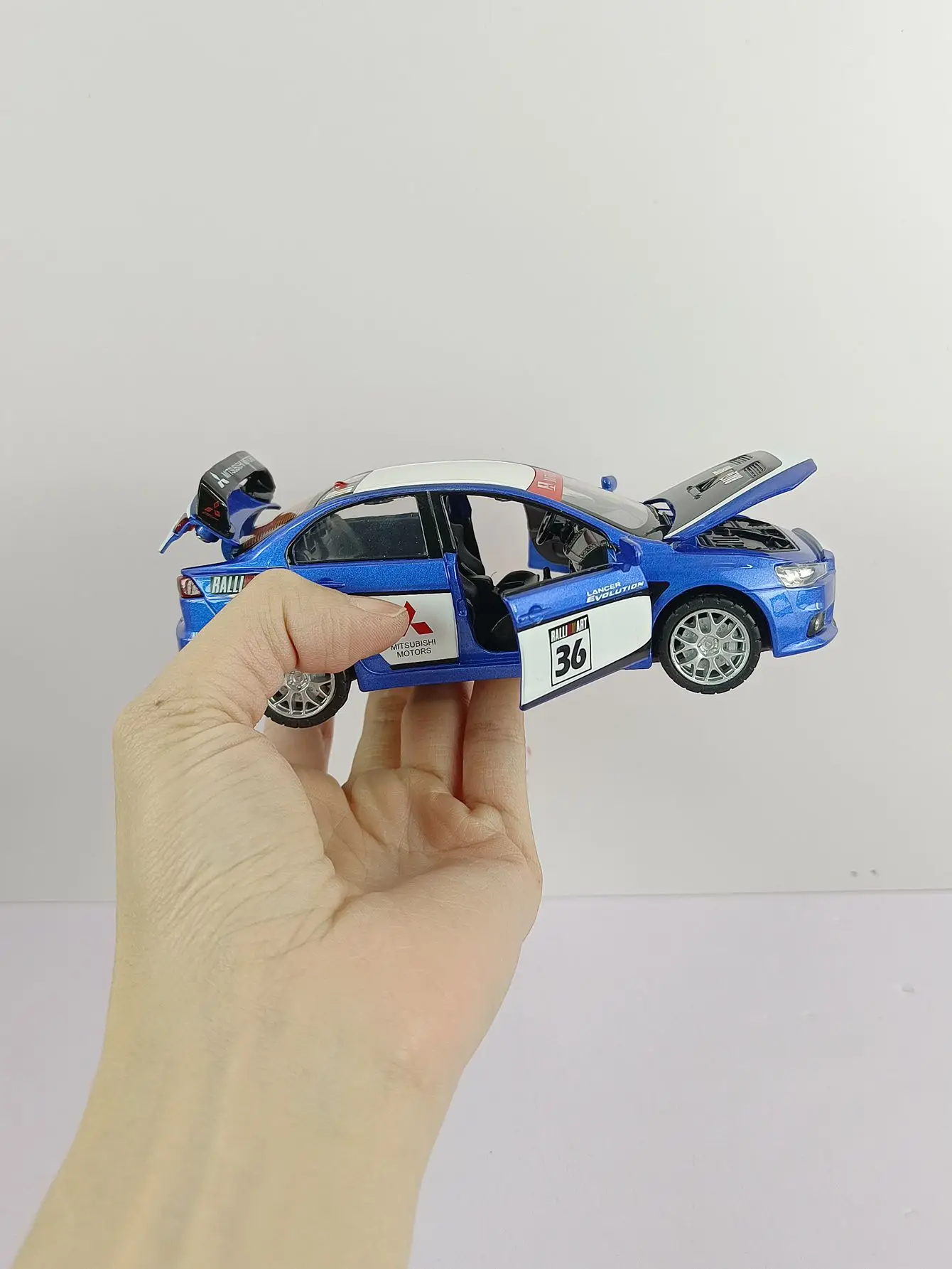 1:32 Mitsubishi Lancer Evolution GT3 Metal Alloy Car Model Diecasts Toy Vehicles Model Sound Light Car Toys For Childrens Gifts