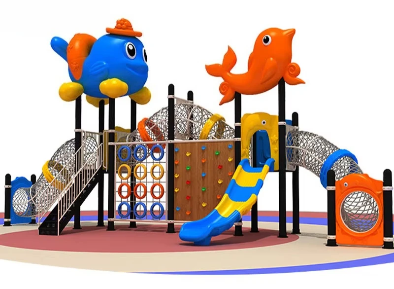 Kids' Outdoor Playground Equipment Fitness Swing Sets Trampoline Park Games All-Ages Amusement Rides