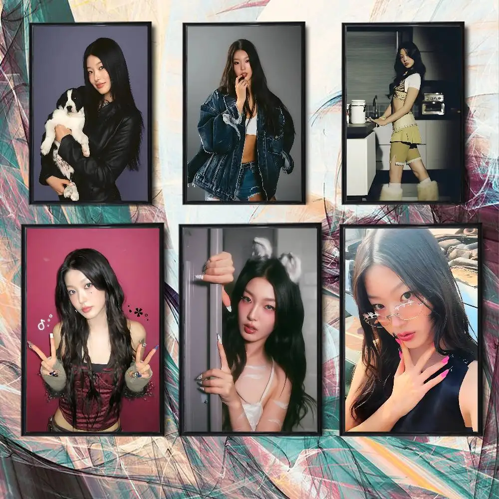 

Y2K girl style Yoonchae High Quality Dorm Living Room Aesthetic Wall Decoration Painting Poster Stickers Gift