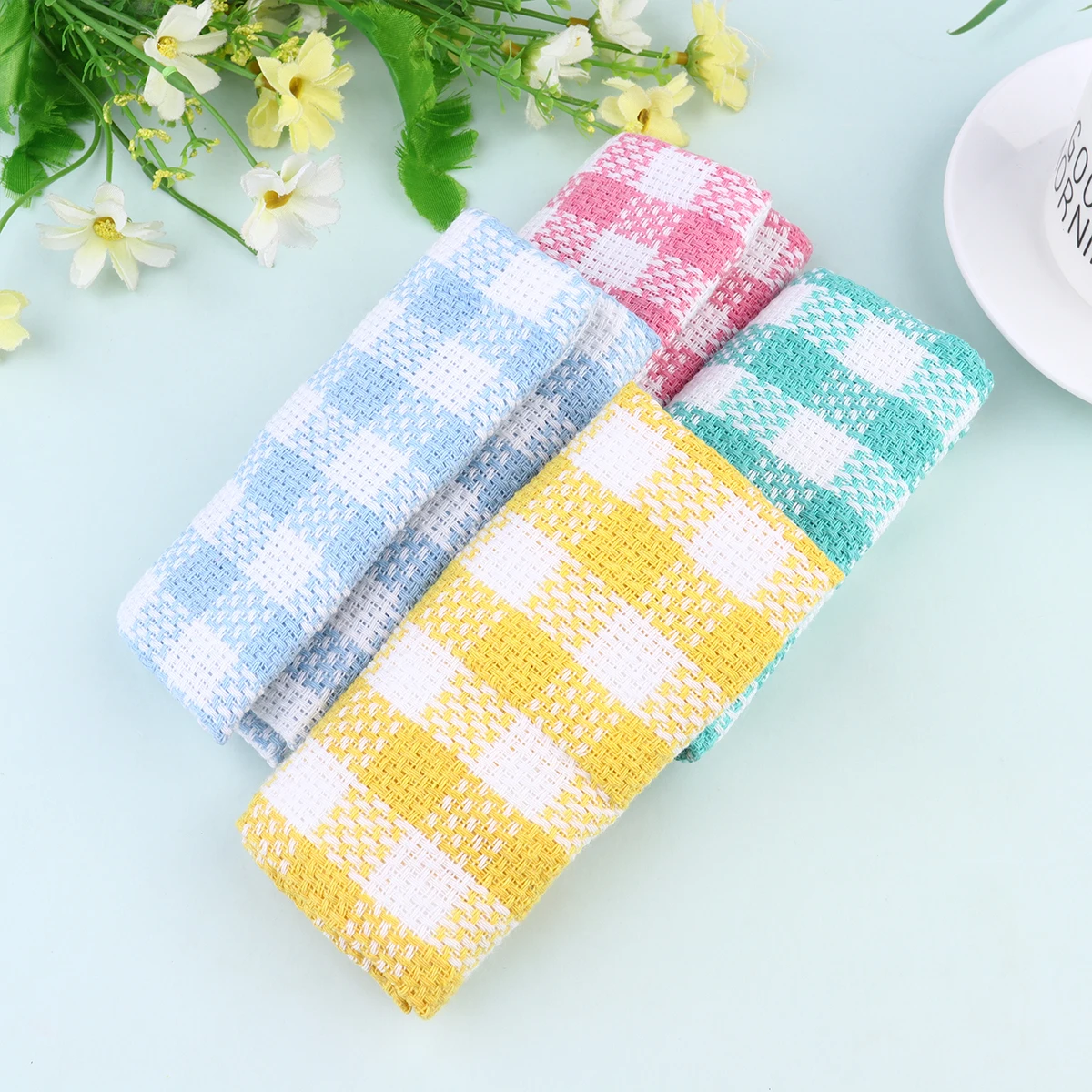 

Microfiber Cleaning Towel Wash Cloth Absorbent Kitchen Dish Washer Rag Non Stick Oil Detergent Glass Furniture Cleaner