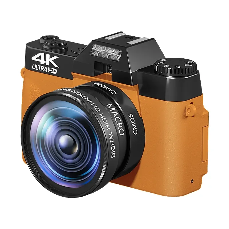 

UP to 64MP 4K Digital Camera Dual Front and Rear Cameras 4.0 Touch Screen WIFI for Live Streaming TIKTOK