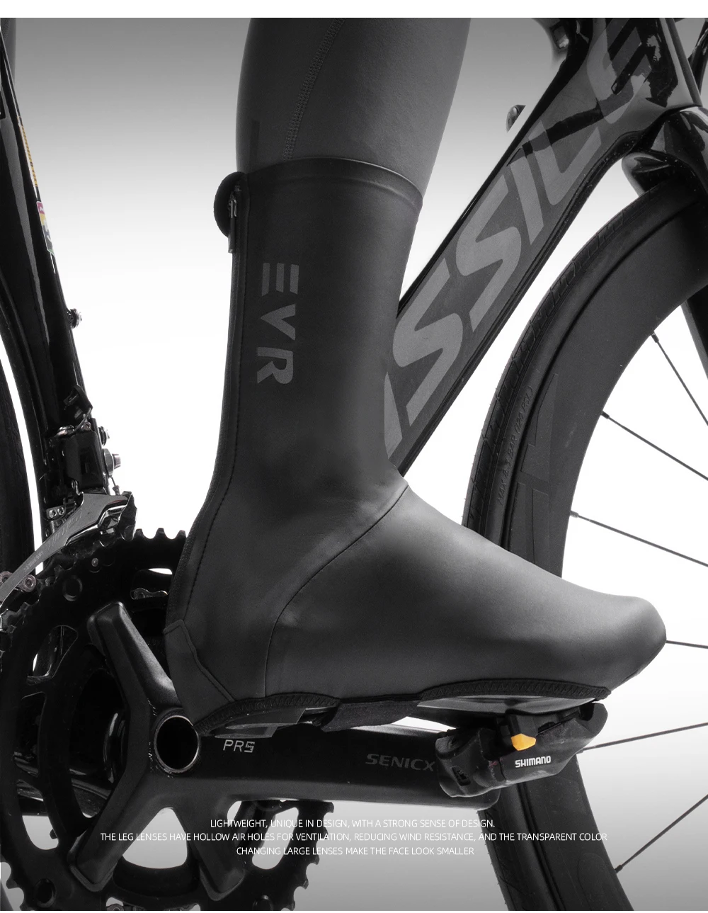 EVR Winter-Fahrradüberschuhe Wasserdichte Fußabdeckungen Warme Plus-Velours Kälteschutz Outdoor-Fahrrad-Schuhüberzüge – Detail 13