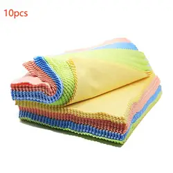 10PCS Glasses Cloth Len Phone Screen Cleaning Wipes New High Quality Chamois Glasses Cleaner Microfiber Cleaning Cloth