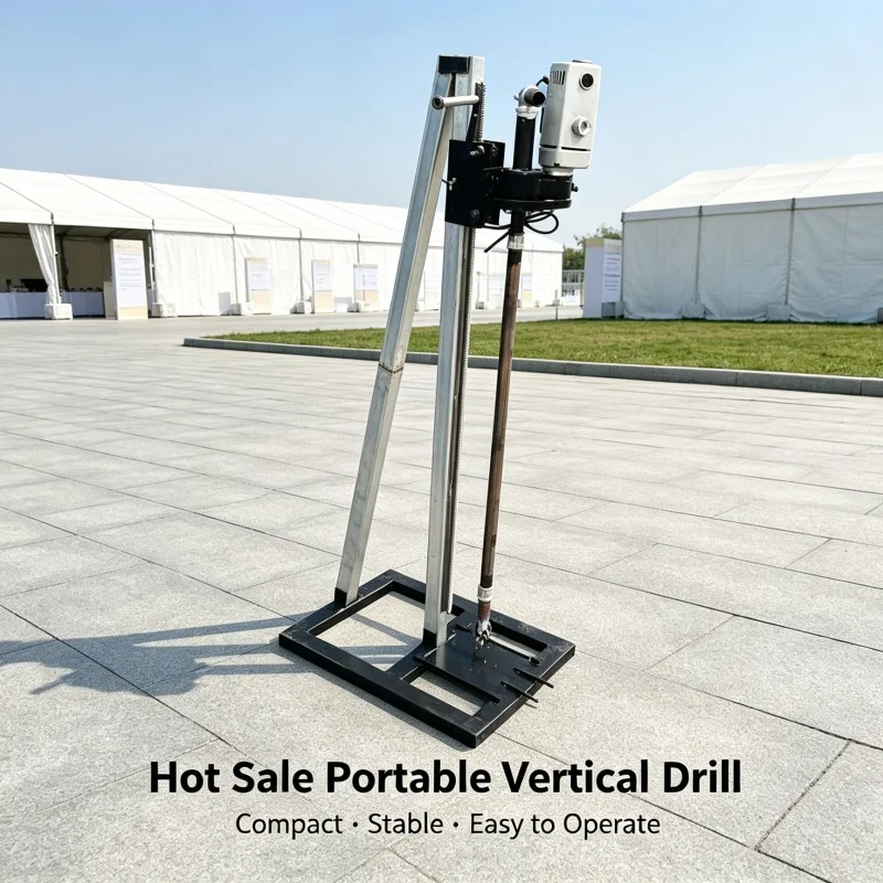 Customized Small Detachable Vertical Frame Drilling Equipment, Rural Household Drinking Water Well Drilling Machine
