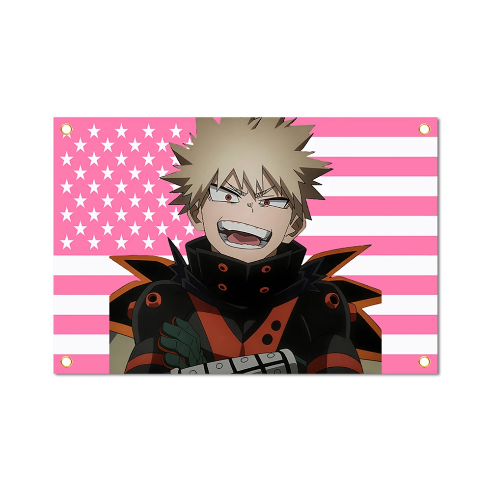 Home Decor Items Bakugo Katsuki Funny Flags Tapestry Wall Flag in Personal Design Bedrooms Room Y2k the Outdoor Decors Tapestry