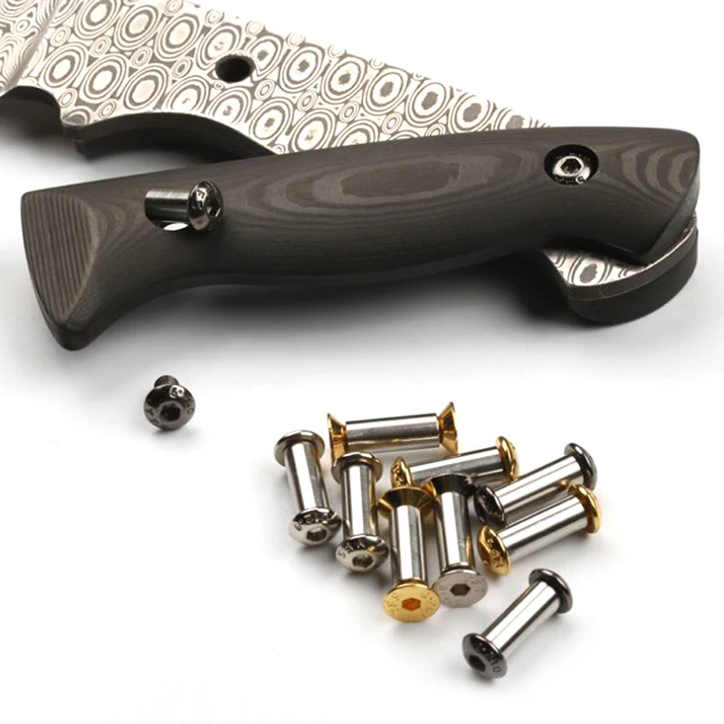 2PCS Knives Screw Rivet Tools For Knife Handle Plate Fastening Processing Screw