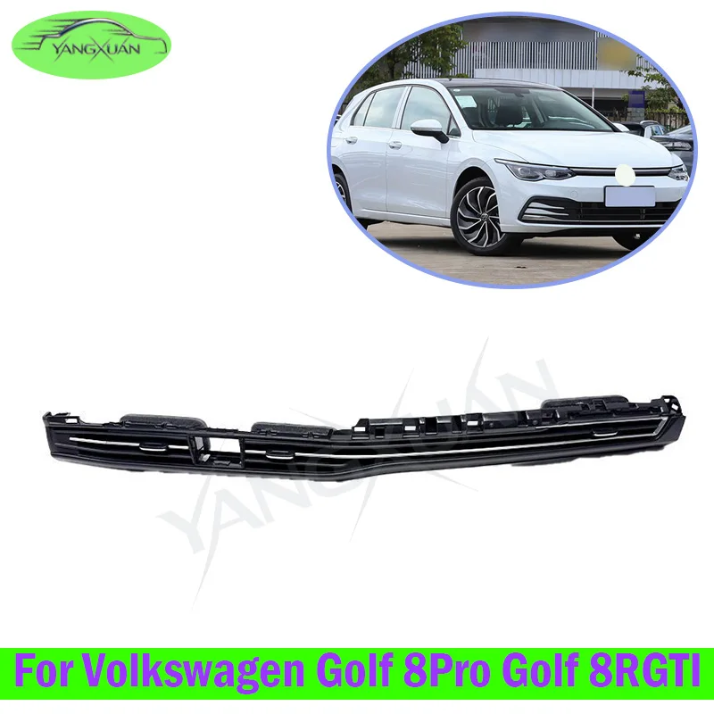 Middle-Right Instrument Air Conditioning Outlet For VW Golf 8Pro Golf 8R GTI Air Conditioner Vent A/C Vent （Chrome Trim ）