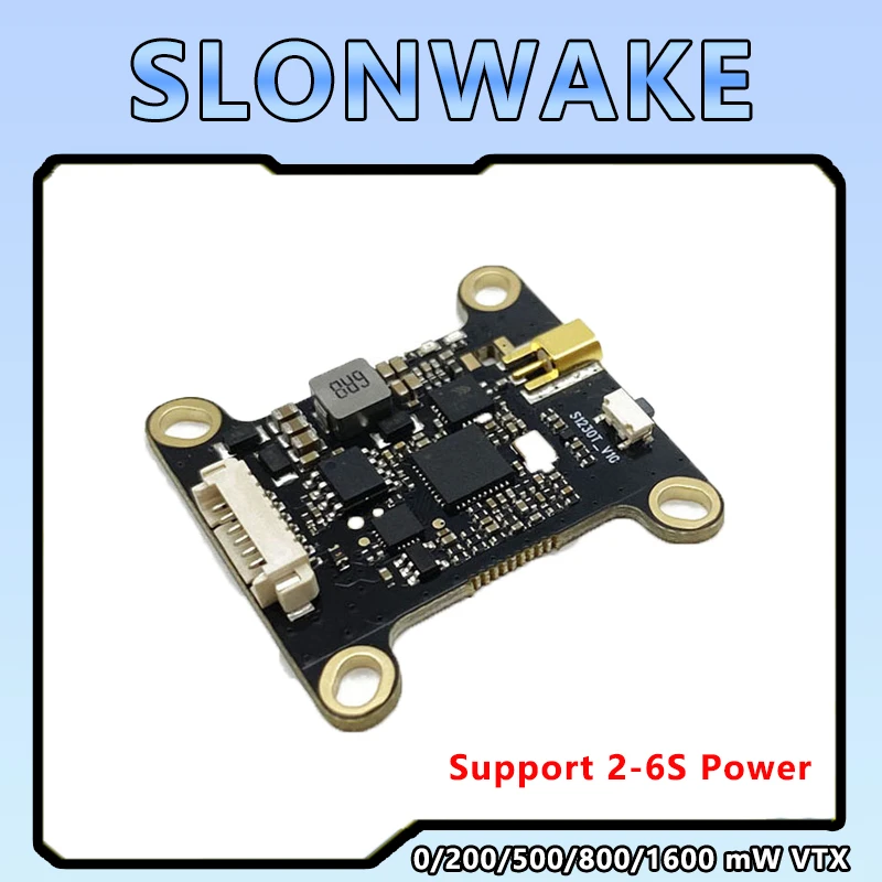 FPV 트래버싱 드론용 장거리 송신기, 피트 모드 0, 200, 500, 800, 1600mW, 조절식 VTX 2-6S, 5.8GHz, 48CH, 1.6W, 신제품