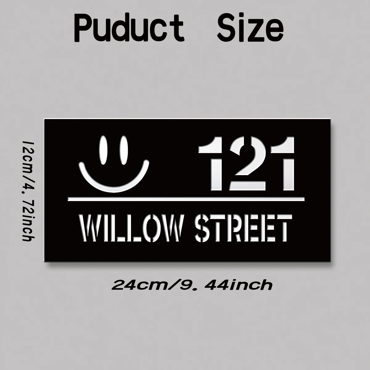 1Pc Custom horse smile Number&Text Acrylic House Number Door Street Sign Plaque,Home Room Garden Decor,Birthday Wedding Gift