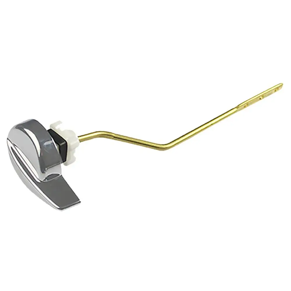 

Copper Lever Toilet Handle Replacement Parts Universal 3 Hanging Hole Toilet Tank Flush Lever Steady Chrome Finish