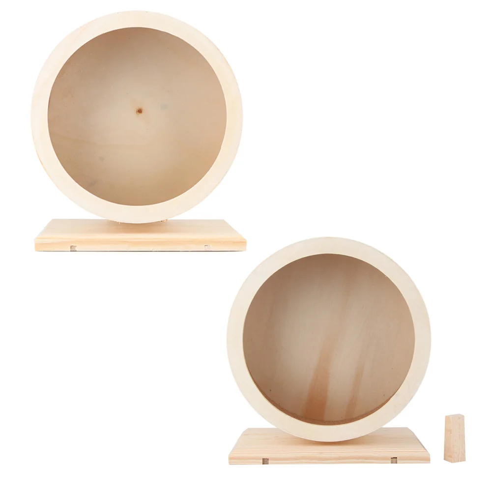 Hamster House Wooden Hamster Hamster Small Pets Wooden House Funny Wheel Running Rest Playing Exercise Hamster