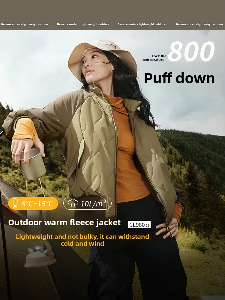 

Женская куртка-пилот Banana Leaf CL98024: теплая, как пуховик, стеганая, из хлопка и полиэфирного волокна, ультралегкая, ветрозащитная, для активного отдыха и спорта.