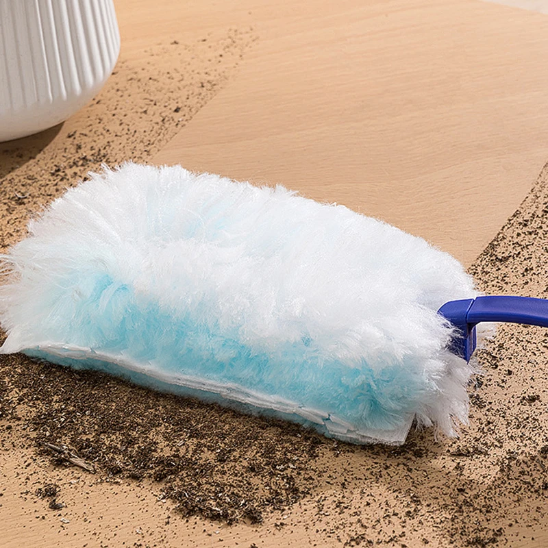 10/100pcs Disposable Duster Refills Handle Included Electrostatic Duster Cloths Effortless Dust Removal For Furniture Blinds