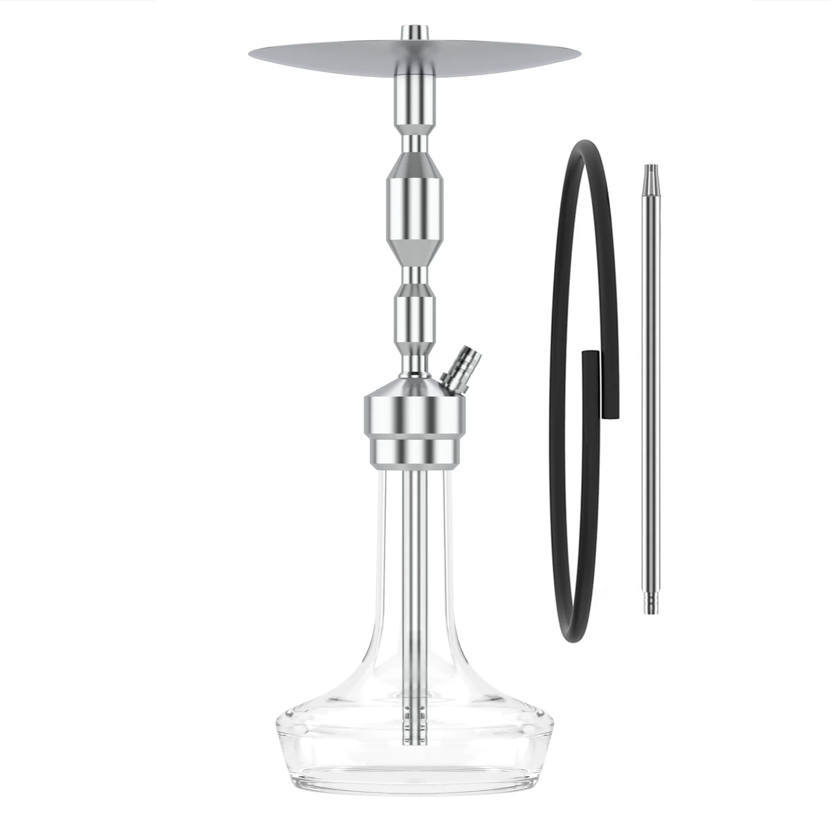 

MIG MINIME V2 Hookah Shisha Set 304 Stainless Steel with Glass Bottle Single Pipe