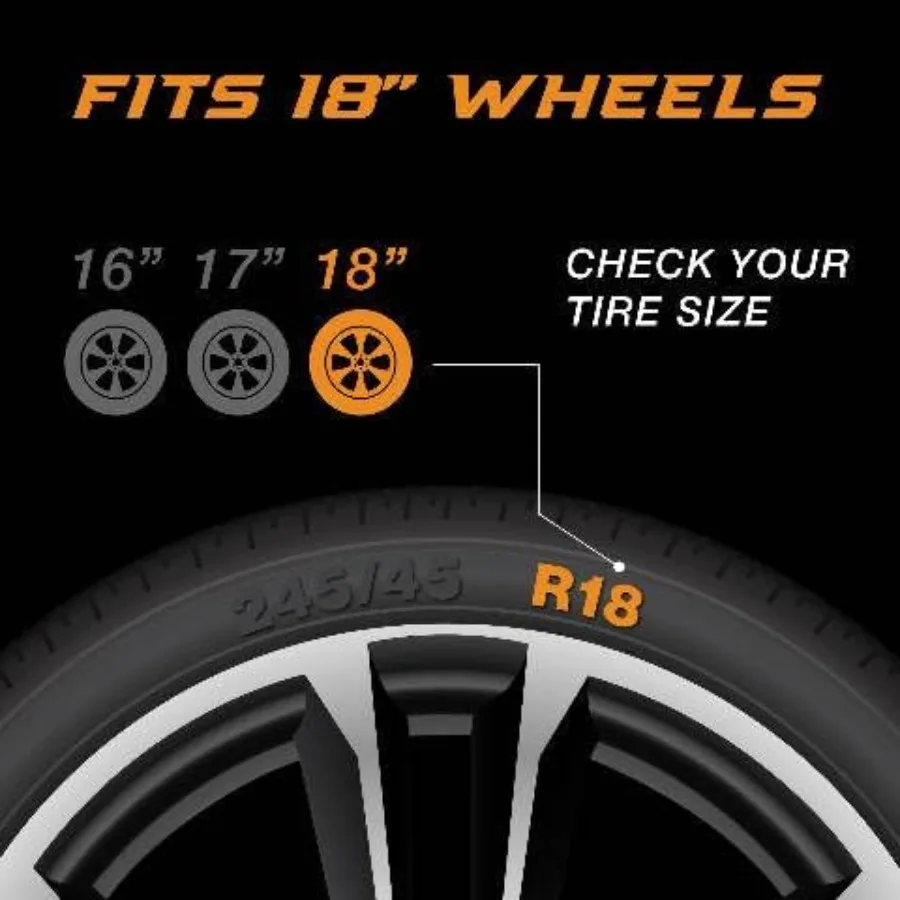 مجموعة جلد عجلة سوداء لامعة مكونة من 18 قطعة مصنوعة متوافقة مع Honda CRV EX EXL 20232025 غطاء بلاستيكي ABS متين غطاء Hubcap يناسب مباشرة